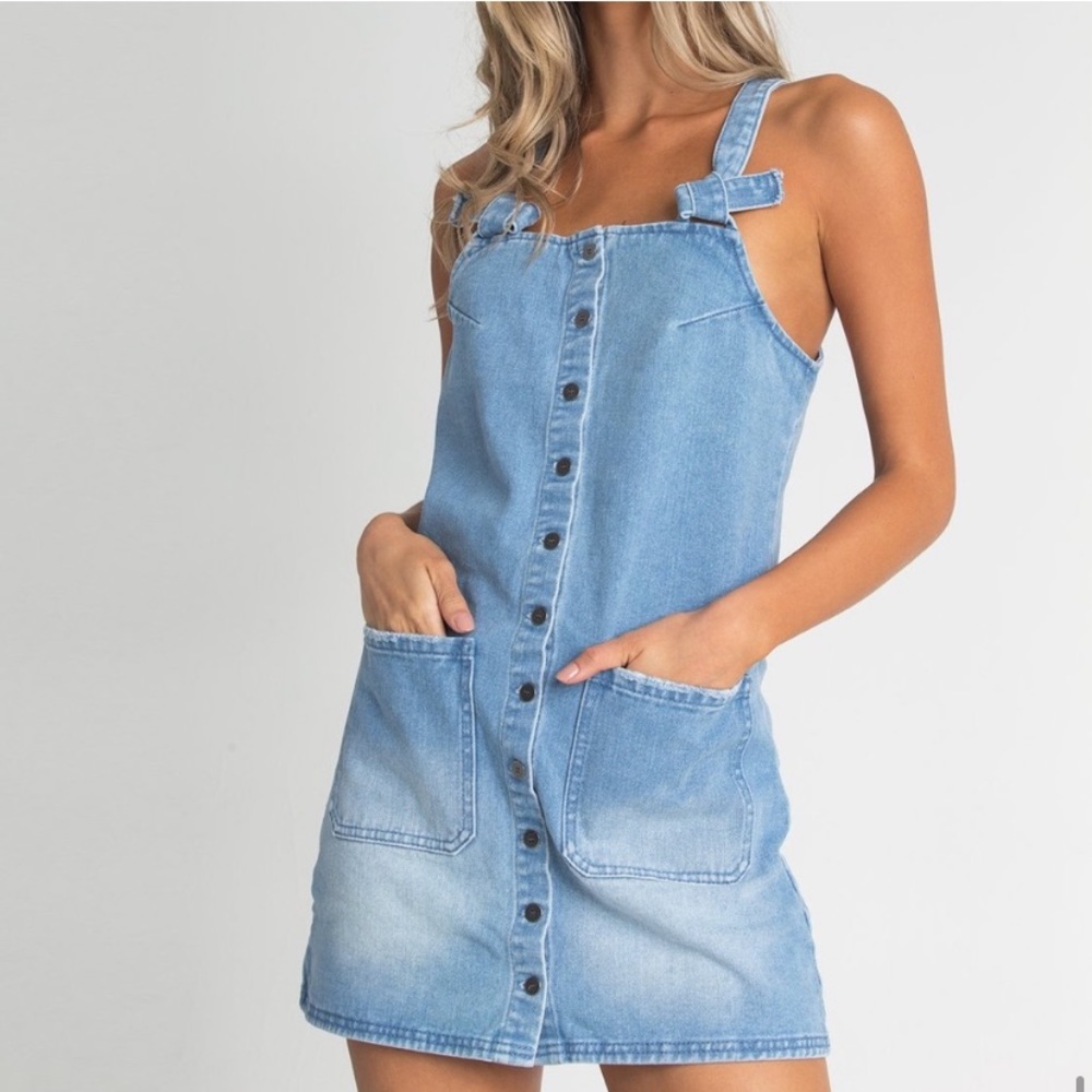 Billabong The Ringer denim overall dress